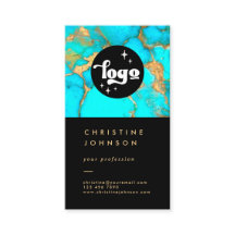 your logo turquoise stone on black