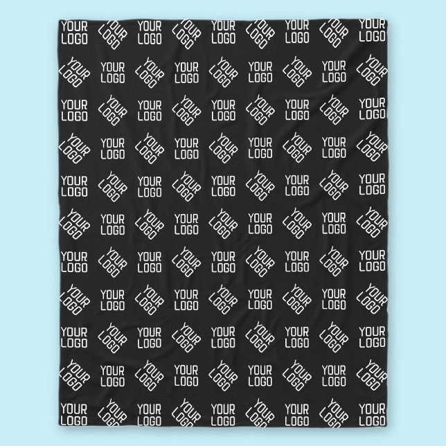 Your Logo | Unique Alternating Logo or Design Fleece Blanket (Creator Uploaded)