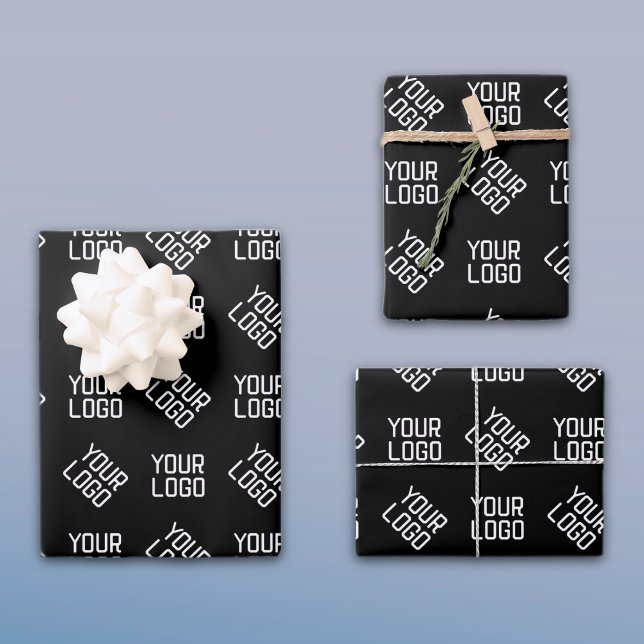 Your Logo | Unique Alternating Logo or Design Wrapping Paper Sheet (Creator Uploaded)