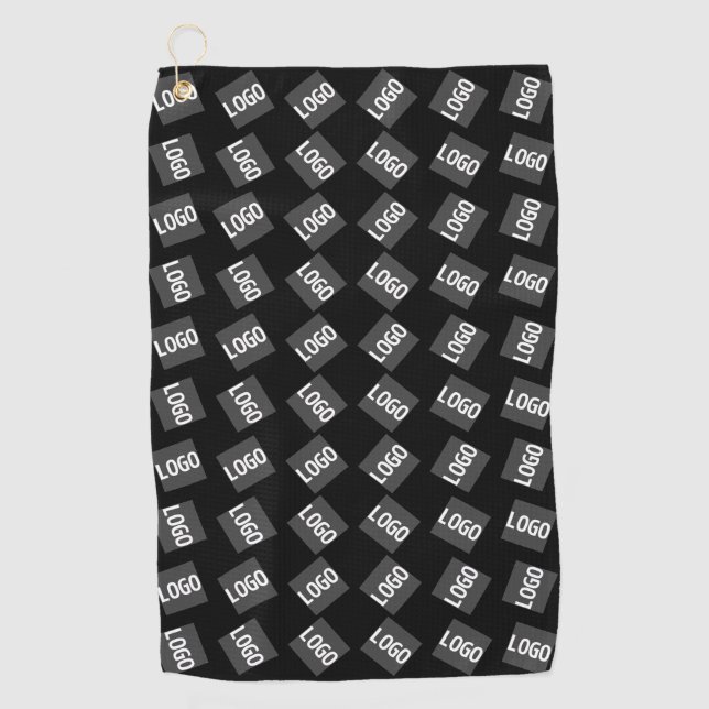 Your Logo | Unique Geometric Pattern Golf Towel (Front)