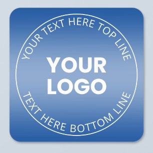 Your Logo w/Editable Any Colour Gradient  Square Sticker