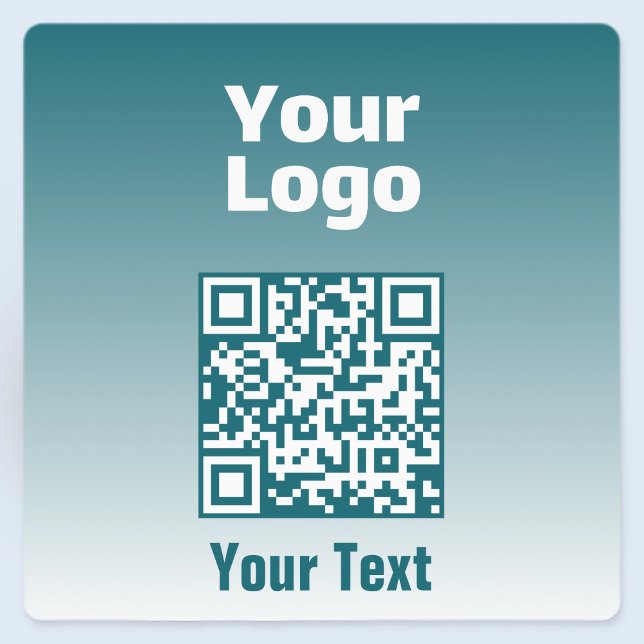 Your Logo w/Editable QR code & Gradient Ombre (Creator Uploaded)