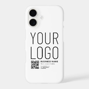 Your Logo w/Editable QR code & Text