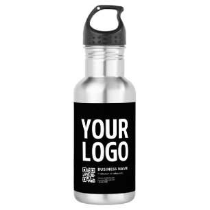 Your Logo w/Editable QR code & Text 532 Ml Water Bottle