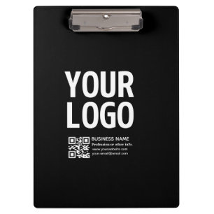 Your Logo w/Editable QR code & Text Clipboard
