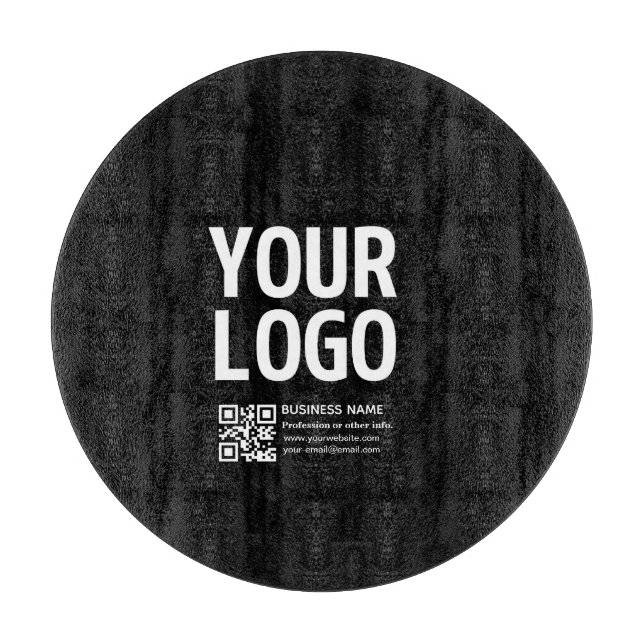 Your Logo w/Editable QR code & Text  Cutting Board (Front)