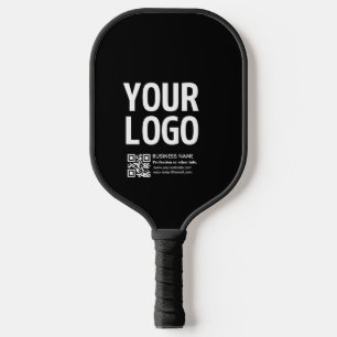Your Logo w/Editable QR code & Text Pickleball Paddle