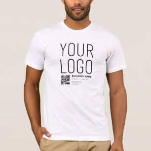Your Logo w/Editable QR code & Text T-Shirt