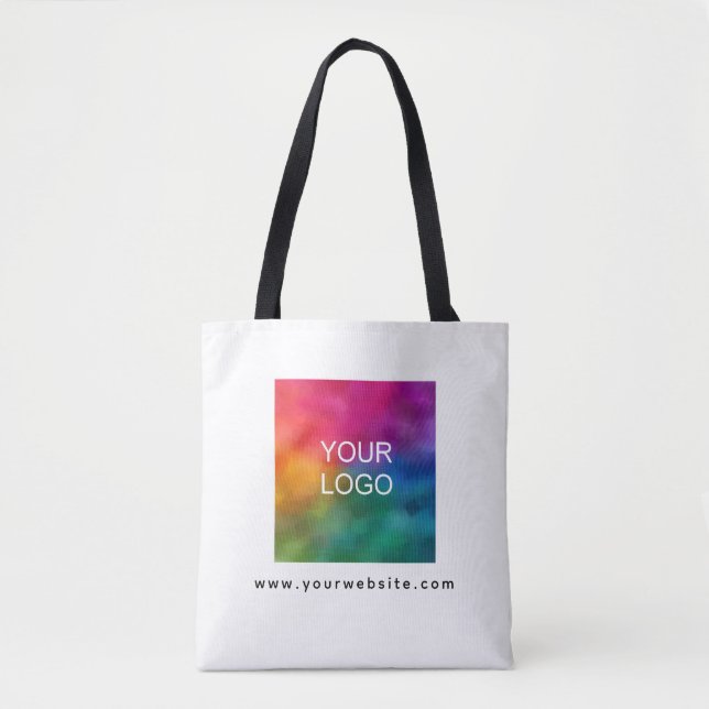 Your Logo Web Address Promotional Template Medium Tote Bag (Front)