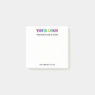 Your Logo Website Name Promotional Company Post-it Notes