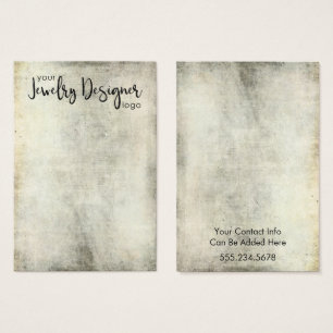 Your Logo Yellow Grey Vintage Earring Holder Card