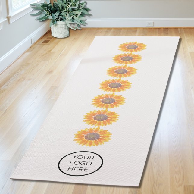 Your Logo Yoga Studio Sunflower Chakras Mat (Creator Uploaded)