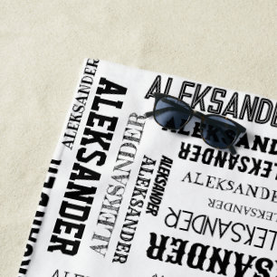 Your (Long) Name is All Over This Beach Towel