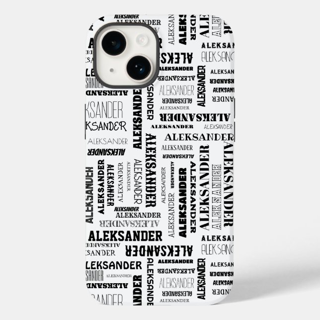 Your (Long) Name is All Over This Case-Mate iPhone Case (Back)