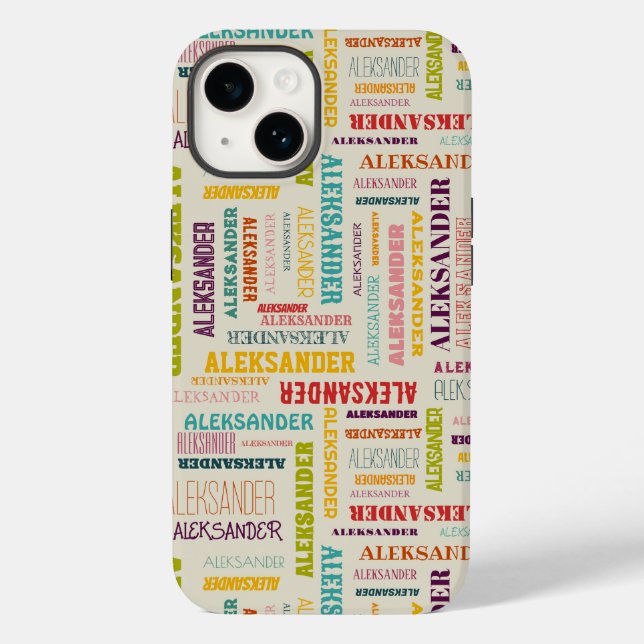 Your (Long) Name is All Over This Case-Mate iPhone Case (Back)