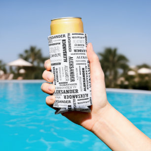 Your (Long) Name is All Over This Seltzer Seltzer Can Cooler