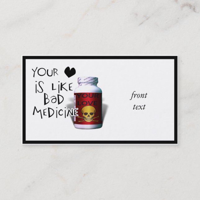 Your Love is like.... Business Card (Front)