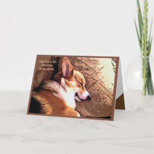 Your Love is Like Sunshine Welsh Corgi Valentine Holiday Card