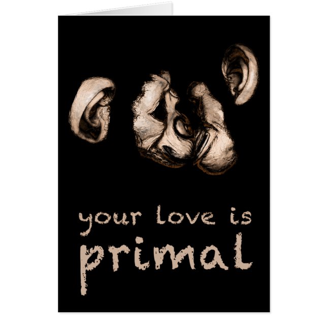 your love is primal : kissing chimps (Front)