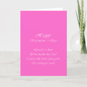 your love is real valentine's day holiday card