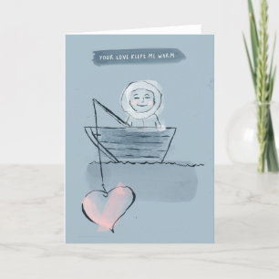 Your Love Keeps Me Warm Eskimo Card