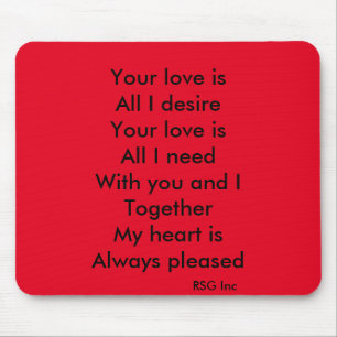 Your love mouse mat