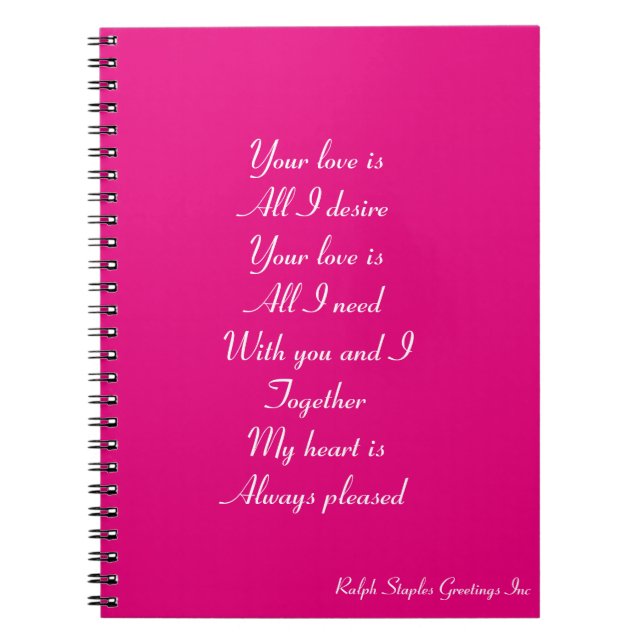 Your love notebook (Front)