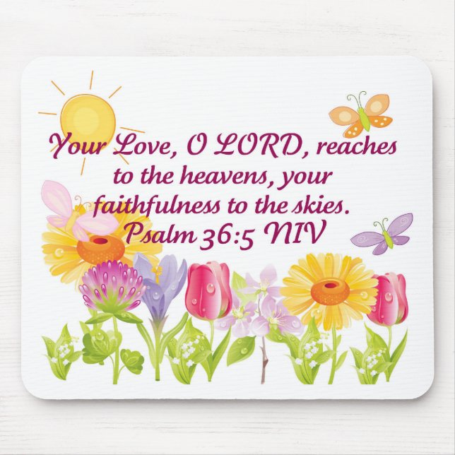 Your Love, O Lord Mouse Mat (Front)