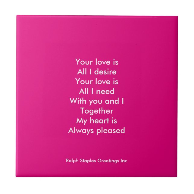 Your love tile (Front)