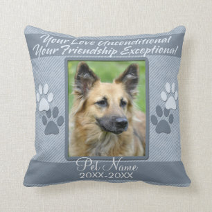 Your Love Unconditional Pet Sympathy Custom Cushion