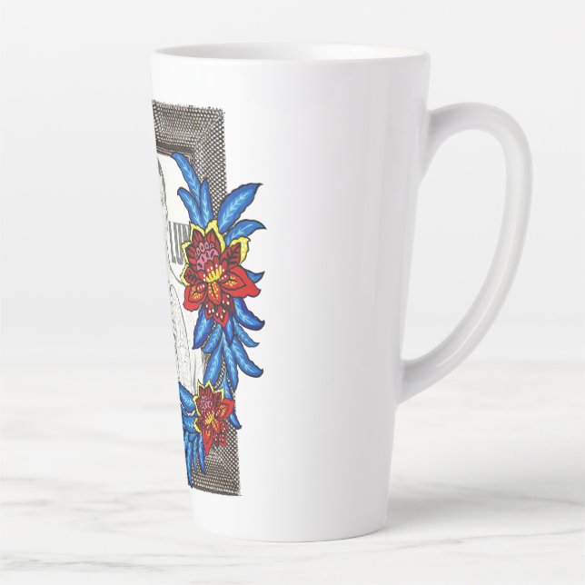 Your Lungs Medical Illustration, Berry Popsicle Latte Mug (Right)