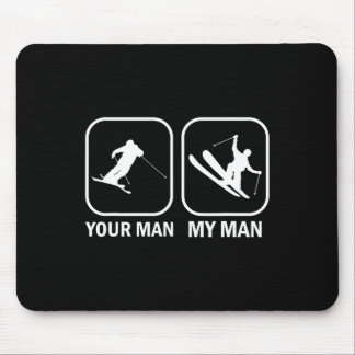 Your Man My Man Funny Biathlete Skiing Shooting Sp Mouse Mat