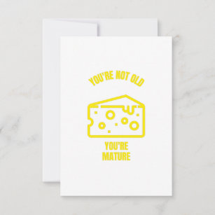 Your mature funny cheese pun jokes thank you card