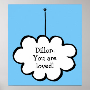 Your Message Dream Cloud on a String Poster