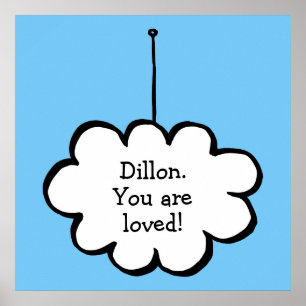 Your Message Dream Cloud on a String Poster