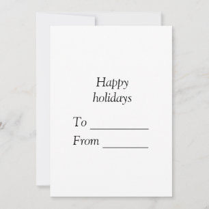 Your message here add text name merry Christmas Holiday Card