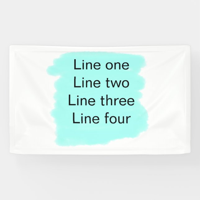 Your message here add text name monogram green  banner (Horizontal)
