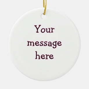 Your message here add text name monogram image quo ceramic tree decoration