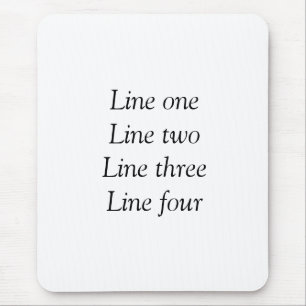 Your message here add text name monogram image quo mouse mat