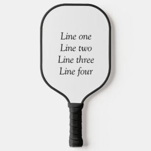 Your message here add text name monogram image quo pickleball paddle