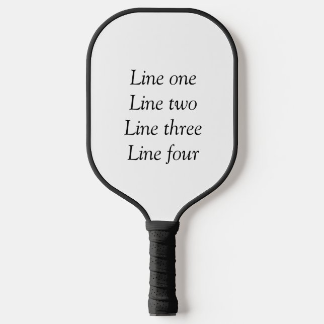 Your message here add text name monogram image quo pickleball paddle (Front)
