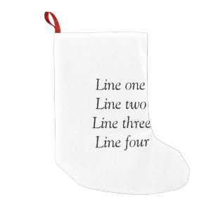 Your message here add text name monogram image quo small christmas stocking