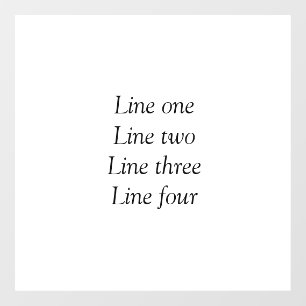 Your message here add text name monogram image quo window cling