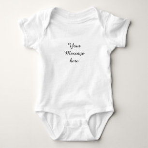 Your message here add text name monogram pink past baby bodysuit