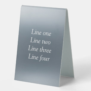 Your message here gray blue metallic background te