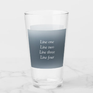 Your message here gray blue metallic background te glass