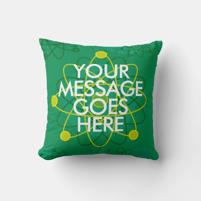 YOUR MESSAGE Science Custom Cushion (Front)