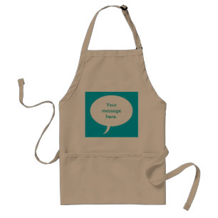 Your Message Speech Bubble Background Aprons