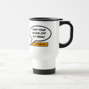 Your Message Speech Bubble Fun Retro Comic Book Travel Mug
