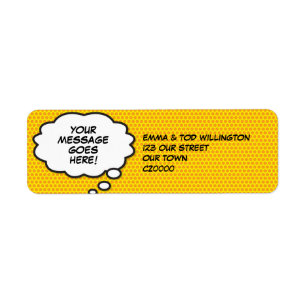 Your Message Think Bubble Fun Retro Comic Book Pop